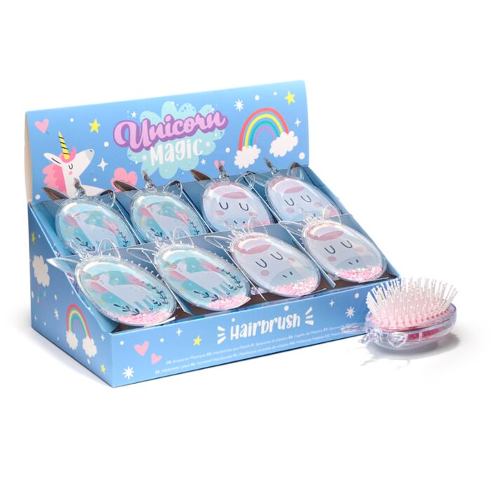 Eenhoorn Magie-vormige Glitter Haarborstel