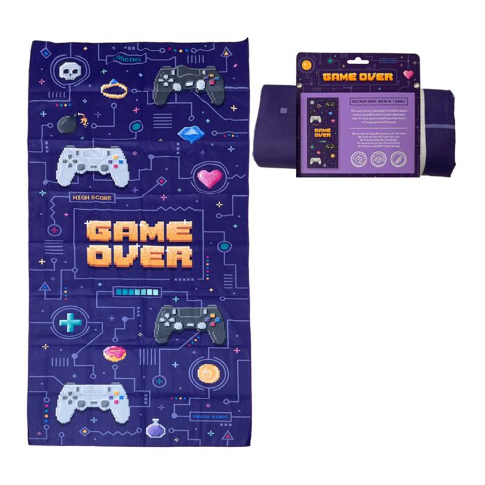 Game Over Microvezel Strandhanddoek