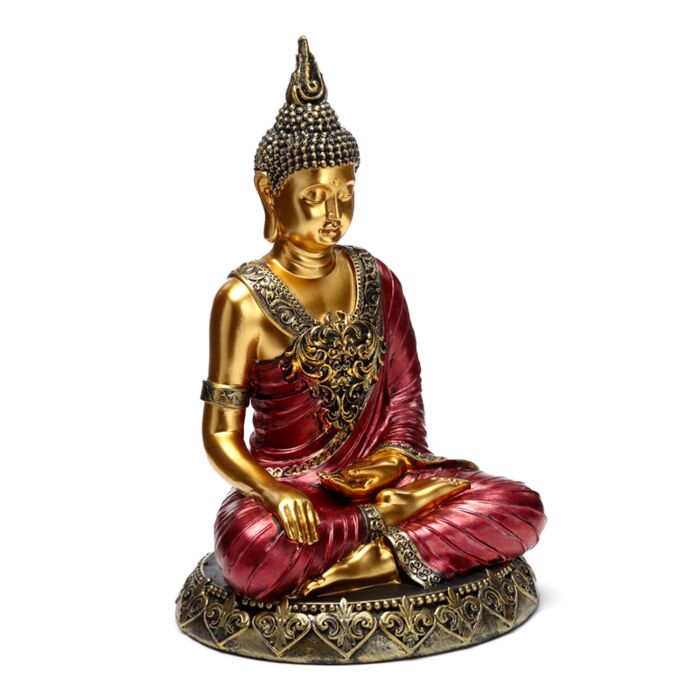 Rood & Goud Thaise Boeddha Contemplatie