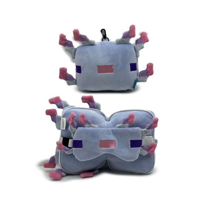 Relaxeazzz Minecraft Axolotl Rond Reiskussen & Slaapmasker