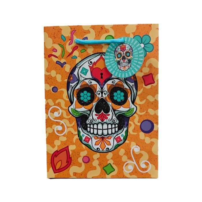 Dia de los Muertos Mexicaans Doodshoofd - Cadeautasje Medium