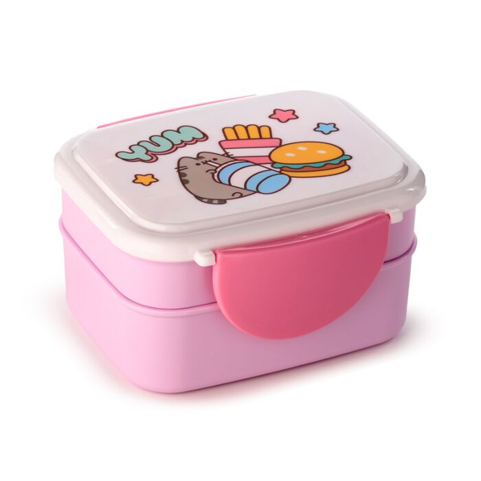 Pusheen de Kat Foodie Bento Bento Clip Lock Lunch Box met bestek