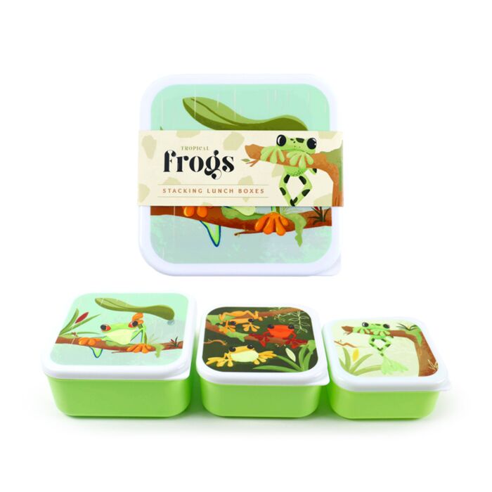 Set 3 Lunch Box M/L/XL Tropische Boomkikker