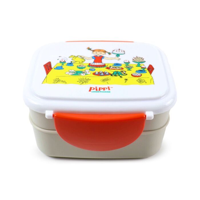 Pippi Langkous Clip Bento Box Lunchtrommel Bestek