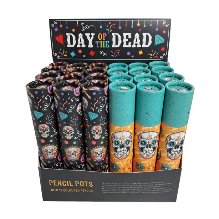 Dia de los Muertos Large Potloodkoker 12 kleuren