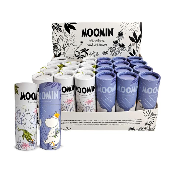 Moomin Tekenkoker 12 kleurpotloden