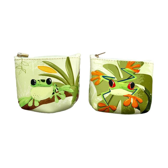 Tropische Kikkers PVC Portomonnee