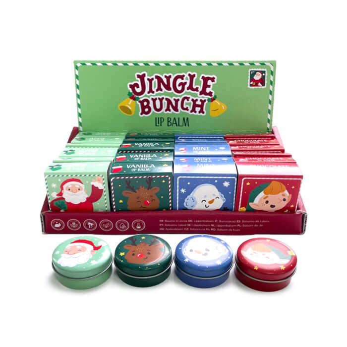 Jingle Kerstmis Lipbalsem in blik