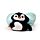 Swapseazzz Adoramals Pinguin 2-in-1 Pluche Reiskussen
