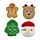 Kerstmis Kerstfiguurtjes Pluche Handwarmer