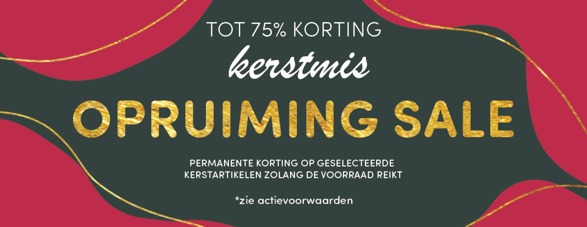 Kerstartikelen opruiming